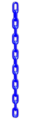 RM PC1/2BLU 1/2" PLASTIC CHAIN BLUE PER FOOT